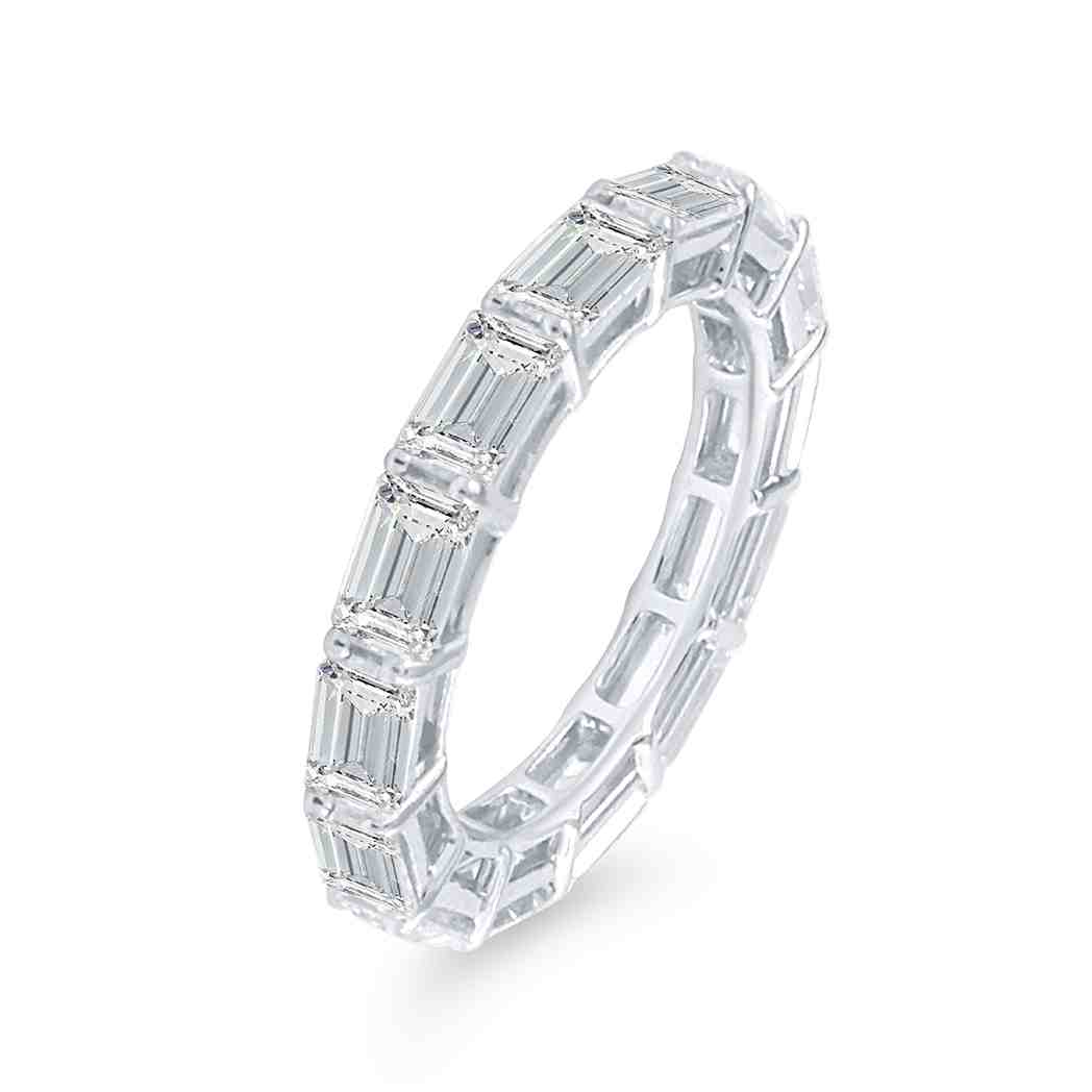 Emerald-Cut Diamond Eternity Band Ring LR11025A